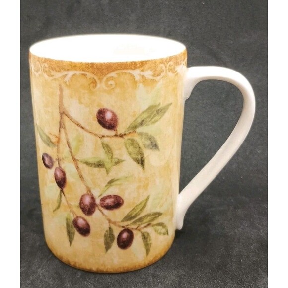 222 Fifth Mug Rustic Olives Tree Branch - Picture 1 of 6